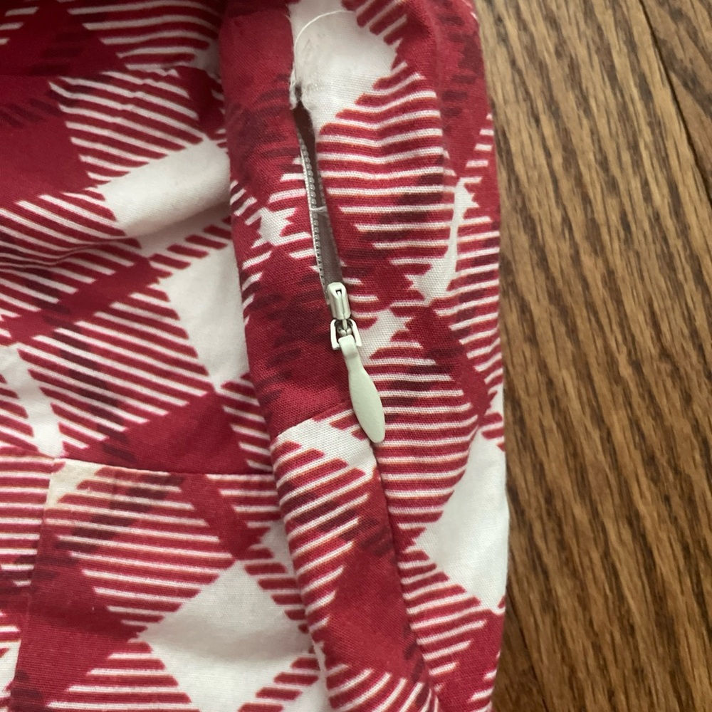 RAHI Red and White Plaid Peplum Blossom Top/Blouse Anthropologie 100% Cotton XS - Picture 6 of 6